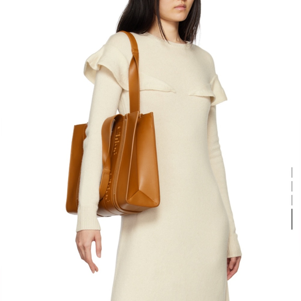 Tan Leather Chloe medium woody tote - Picture 11 of 11